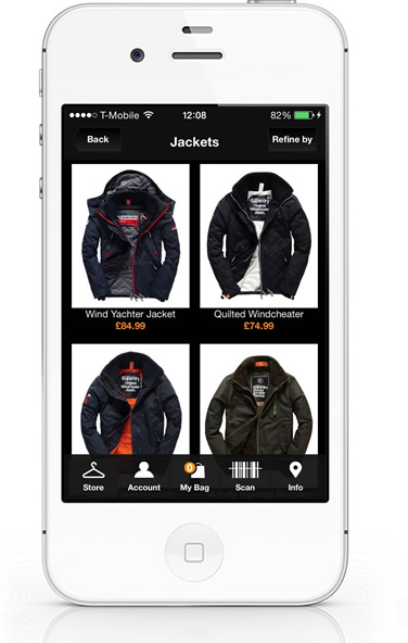 SuperDry iPhone App listings